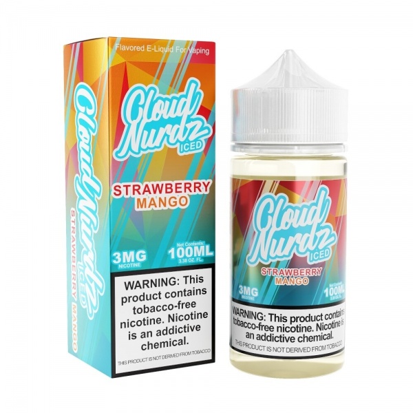 Cloud Nurdz 100ML Strawberry Mango Iced 06mg