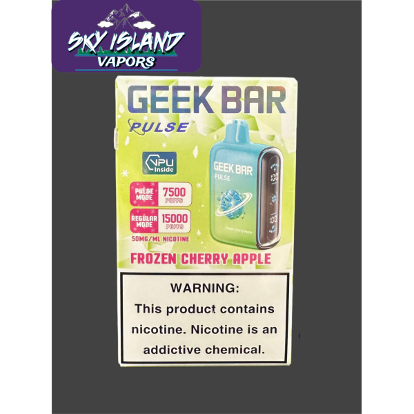 To be used with Frozen Cherry Apple Geek Bar Pulse