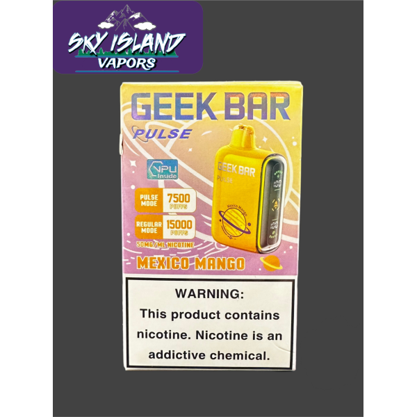 To be used with Mexico mango Geek Bar Pulse