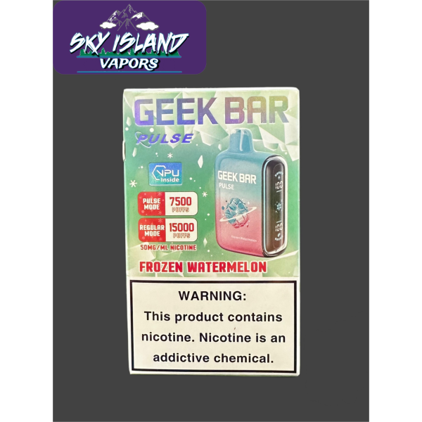 to be used with Frozen Watermelon Geek Bar Pulse