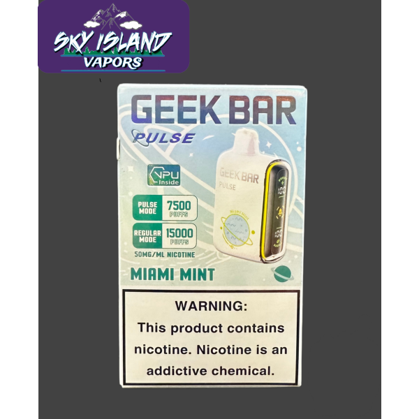To be used with Miami Mint Geek Bar Pulse
