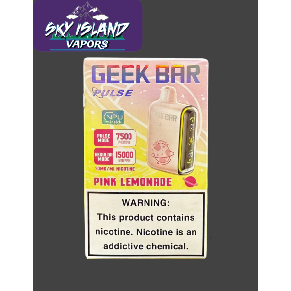 To be used with Pink Lemonade Geek Bar Pulse