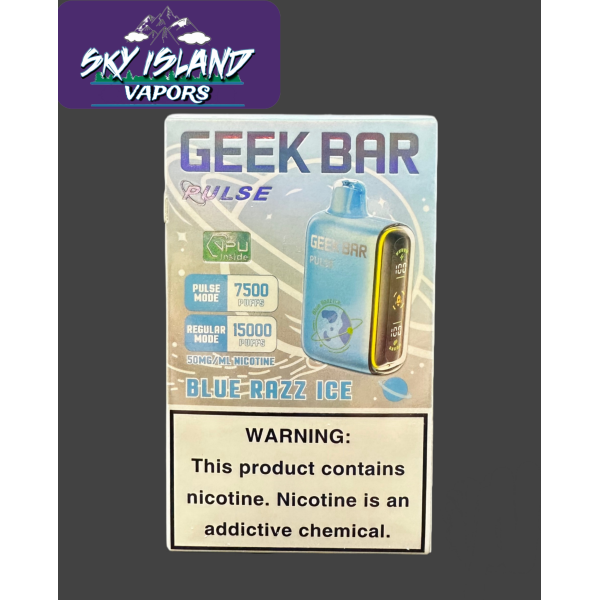 To be used with Blue Razz Ice Geek Bar Pulse
