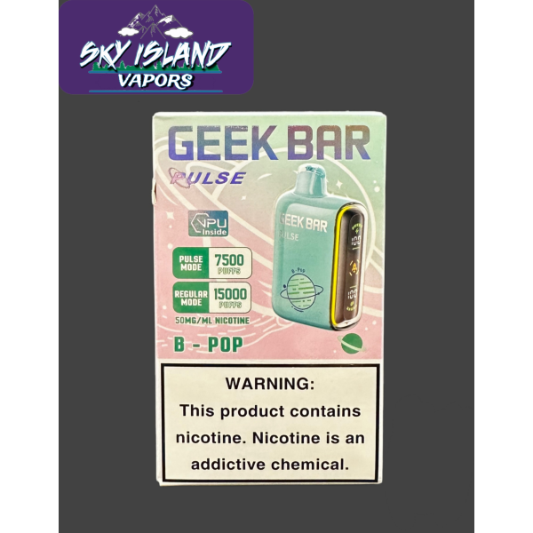 To be used with B Pop Geek Bar Pulse