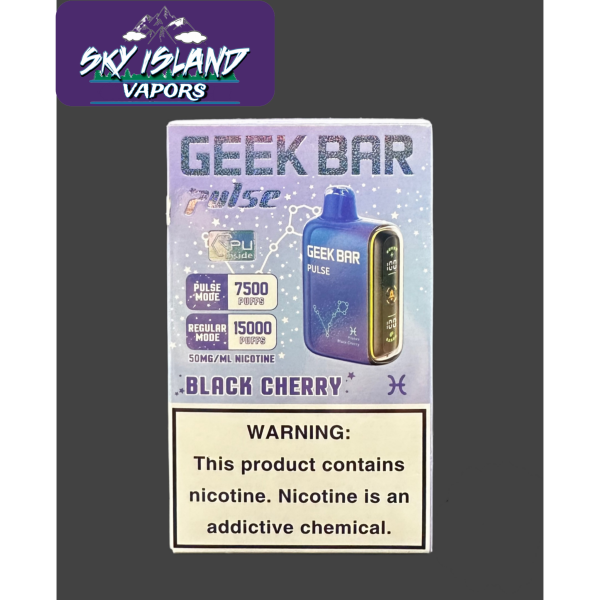 To be used with Black Cherry Geek Bar Pulse