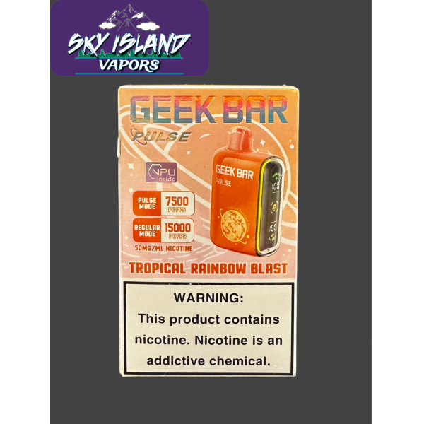 To be used with Tropical Rainbow Blast Geek Bar Pulse